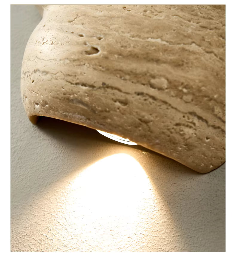 Abstract Stone Wall Lamp