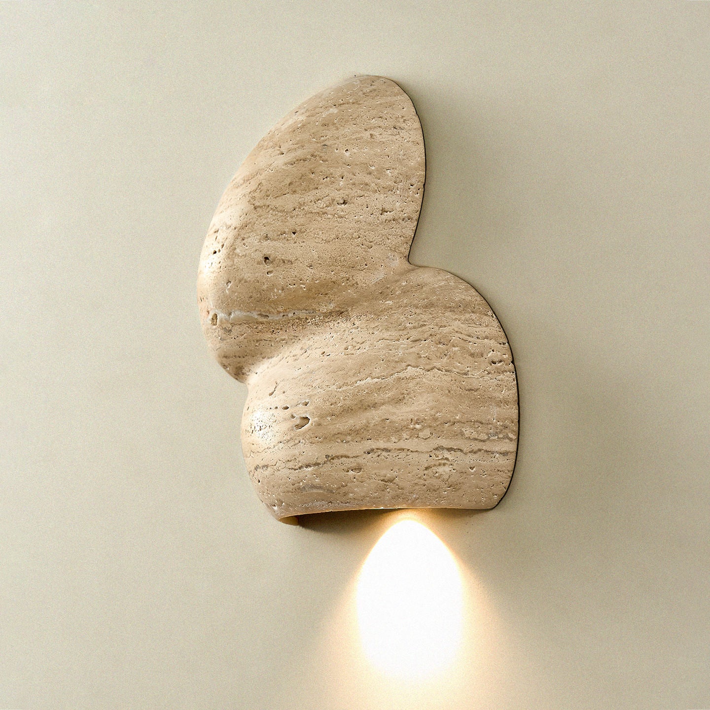 Abstract Stone Wall Lamp