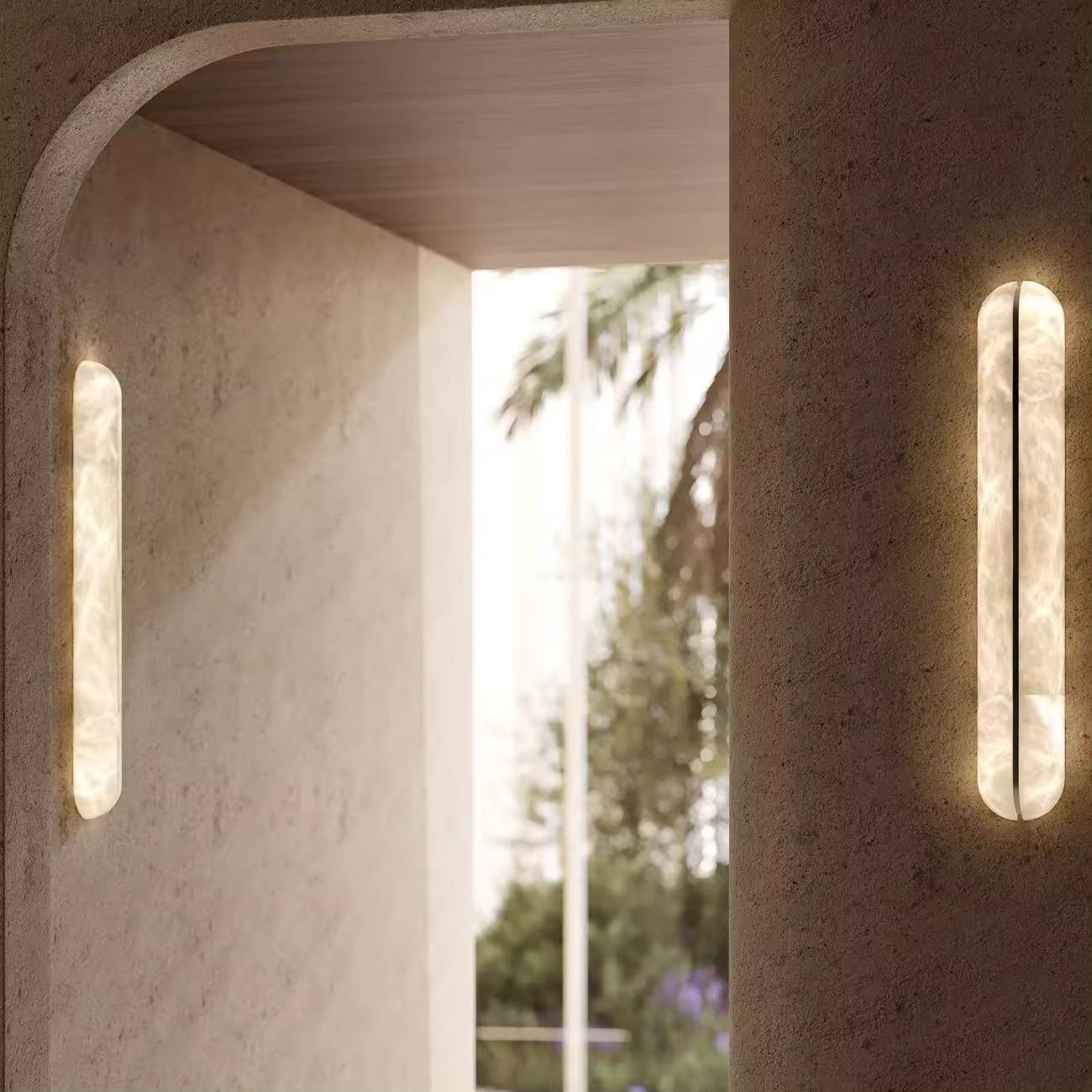 Indoor Alabaster Led Wall Lamp