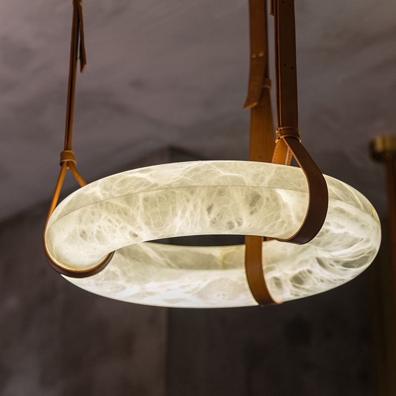 Luxury Bronze Alabaster Chandelier