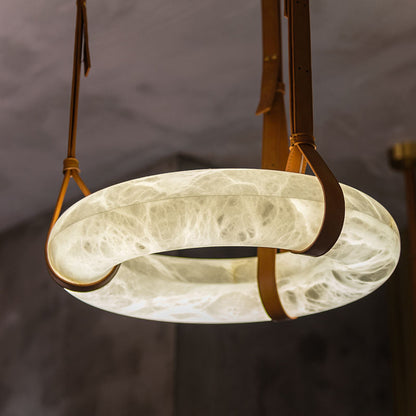 Luxury Bronze Alabaster Chandelier