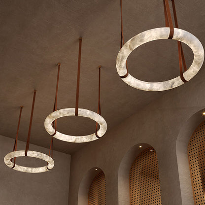 Luxury Bronze Alabaster Chandelier