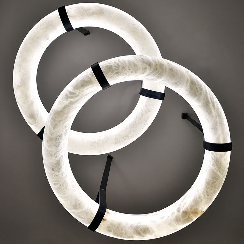 Luxury Bronze Alabaster Chandelier