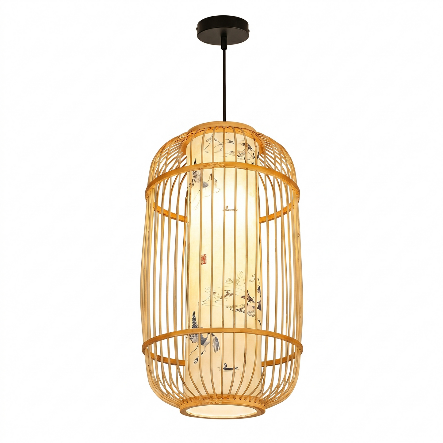 Modern Bamboo Pendant Light