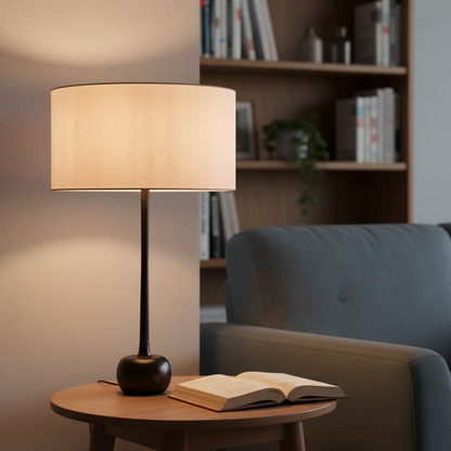 Modern Linen Shade Table Lamp