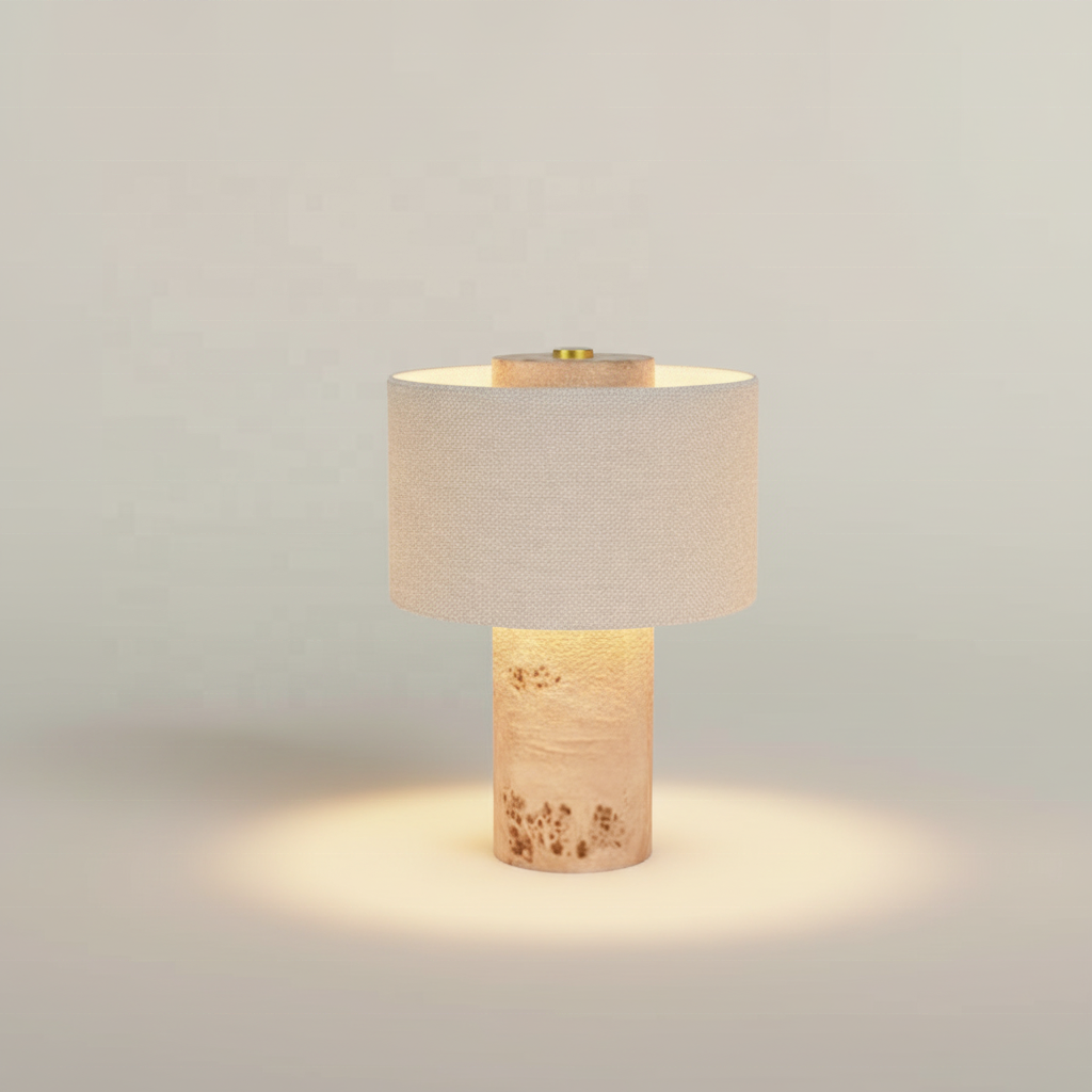 Wood Base LED Vintage Table Lamp